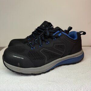 Herman Survivors Cassle Men’s Composite Toe Work Safety Shoes Size 8.5 Black Blu